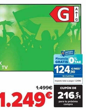Carrefour Philips tv 65oled707 oferta