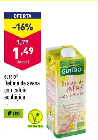 Bebida De Avena Con Calcio Ecologica