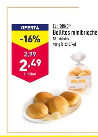 ALDI Bollitos minibrioche oferta