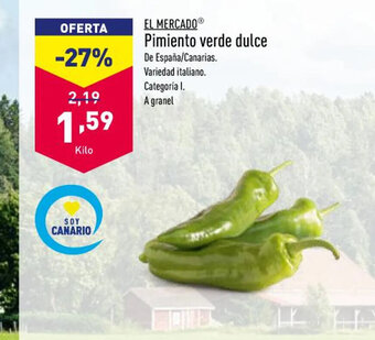 ALDI Pimiento Verde Dulce oferta