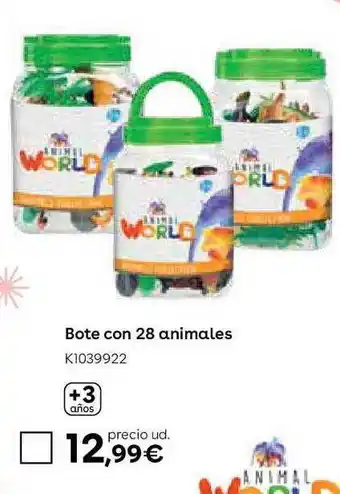 ToysRus Bote con 28 animales oferta