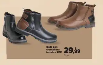 Carrefour Bota con cremallera hombre tex oferta