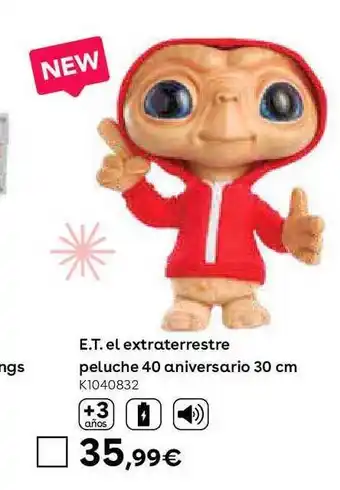 ToysRus E.t el extraterrestre peluche 40 aniversario 30 cm oferta