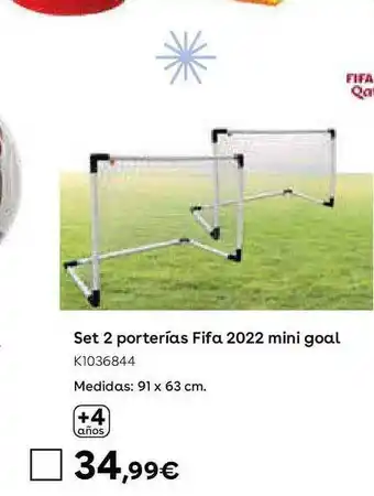 ToysRus Set 2 porterías fifa 2022 mini goal oferta