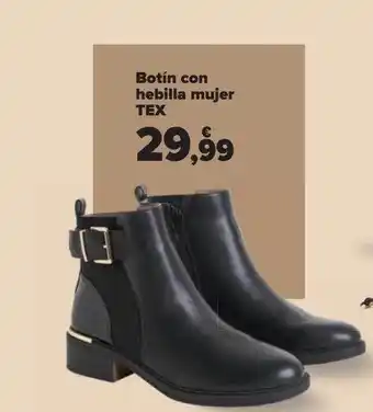 Carrefour Botín con hebilla mujer tex oferta