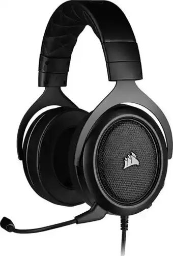 Amazon Corsair hs50 pro stereo auriculares para juegos (ajustables espuma viscoelástica almohadillas, ancelación del ruido extraí... oferta