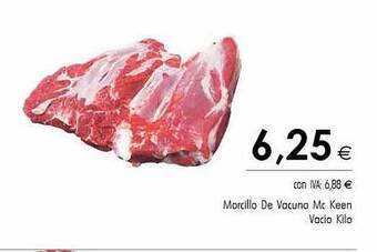 Cash Ifa Morcillo de vacuno mc keen vacio kilo oferta