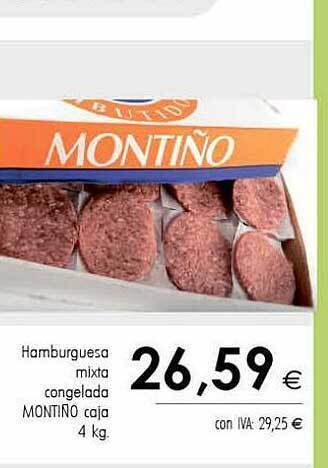 Cash Ifa Hamburguesa mixta congelada montiñö caja oferta