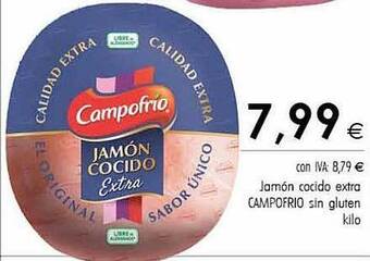 Cash Ifa Jamón cocido extra campofrío sin gluten kilo oferta