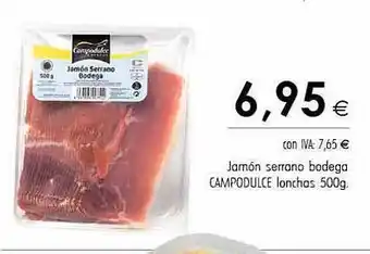 Cash Ifa Jamón serrano bodega campodulce lonchas oferta