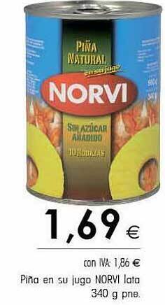 Cash Ifa Piña en su jugo norvi lata oferta