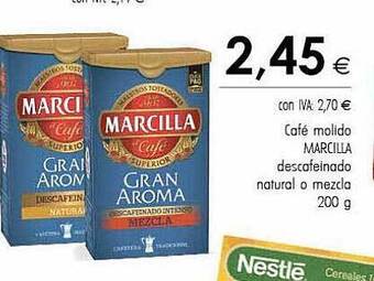 Cash Ifa Café molido marcilla descafeinado natural o mezcla oferta