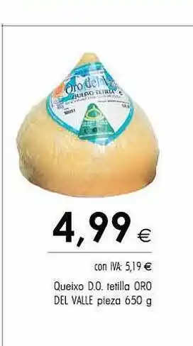 Cash Ifa Queixo d.o. tetilla oro del valle piezas oferta