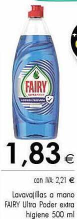 Cash Ifa Lavavajillas a mano fairy ultra poder extra higiene oferta