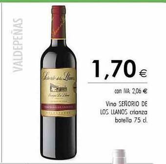 Cash Ifa Vino señorio de los llanos crianza botella oferta