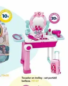 Tiendas MGI 10€ tocador en trolley - set portátil belleza. 70127 20€ oferta