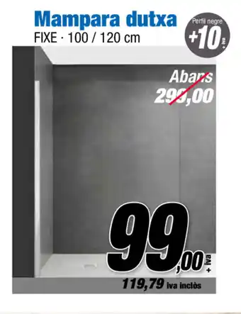 Ferrolan Mampara dutxa Fixe - 100 / 120cm oferta