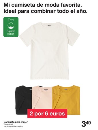 Zeeman Camiseta para mujer Tallas 36-48 oferta