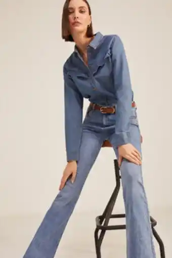 Springfield Camisa vaquera volante oferta