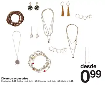 Zeeman Diversos accesorios Pendientes, Anillos, Pulseras, Cadena oferta