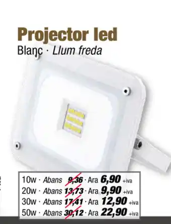 Ferrolan Projector led Blanc - Llum freda 10w oferta