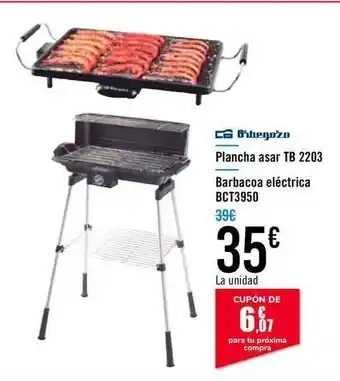 Carrefour Plancha Asar Tb 2203 Barbacoa Eléctrica Bct3950 oferta