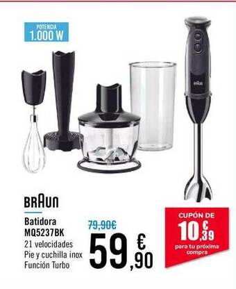 Carrefour Braun Batidora Mq5237bk oferta