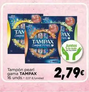 Supermercados Piedra Tampax Tampón Pearl Gama oferta