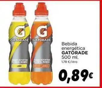 Supermercados Piedra Gatorade Bebida Energética 500ml oferta
