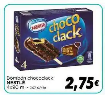 Supermercados Piedra Nestlé Bombón Chococlack 4x90ml oferta