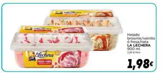 Supermercados Piedra La Lechera Helado Brownie Vainilla ó Fresa Nata 900ml oferta