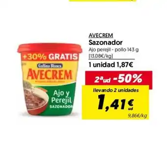 Hiper Usera Avecrem Sazonador 143g oferta