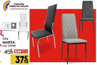 Conforama Silla Marta oferta
