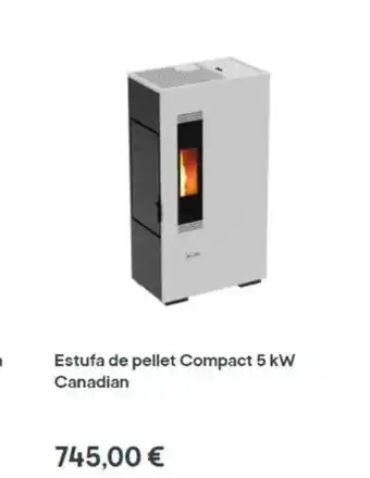 Brico Depôt Estufa De pellet Compact 5 kW Canadian oferta