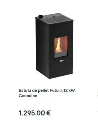 Brico Depôt Estufa De pellet Futura 12 kW Canadian oferta