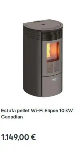 Brico Depôt Estufa pellet Wi-Fi Elipse 10 kW Canadian oferta