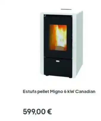Brico Depôt Estufa pellet Migno 6 kW Canadian oferta