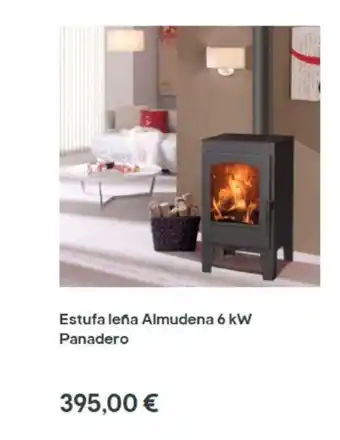 Brico Depôt Estufa Leña Almudena 6 kW Panadero oferta