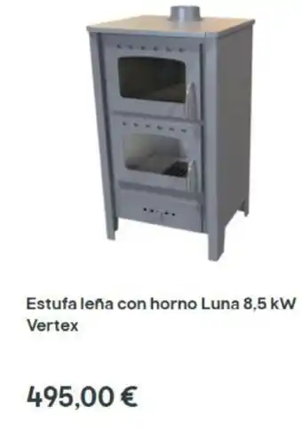 Brico Depôt Estufa Leña Con Horno Luna 8,5 kW Vertex oferta