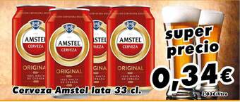 Supermercados Piedra Cerveza Amstel oferta