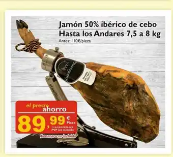 Supermercados La Despensa Jamón 505 Ibérico De Cebo Hasta Los Andares 7,5 A 8 Kg oferta