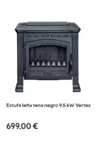 Brico Depôt Estufa Leña Tena Negro 9,5 kW Vertex oferta