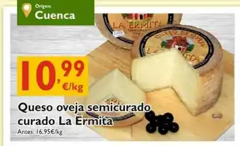 Supermercados La Despensa Queso Oveja Semicurado Curado La Ermita oferta