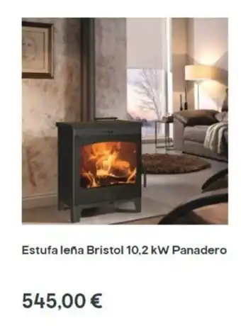 Brico Depôt Estufa Leña Bristol 10,2 kW Panadero oferta