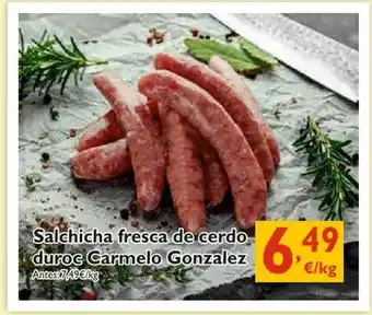 Supermercados La Despensa Salchicha Fresca De Cerdo Duroc Carmelo Gonzalez oferta