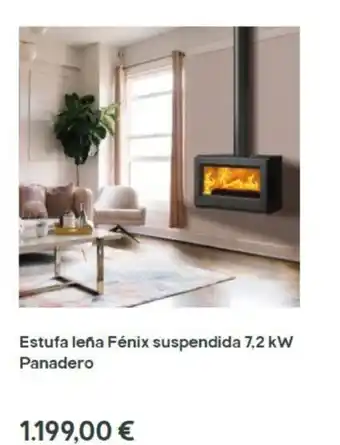 Brico Depôt Estufa Leña Fénix suspendida 7,2 kW Panadero oferta