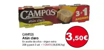 Hiper Usera Campos Atún claro 206g oferta