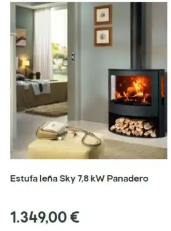 Brico Depôt Estufa Leña Sky 7,8 kW Panadero oferta