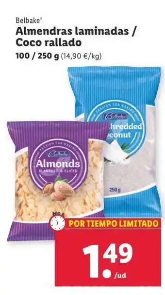 Lidl Almendras laminadas oferta