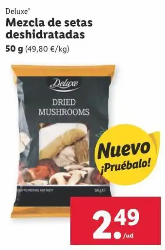 Lidl Mezcla de setas deshidratadas deluxe oferta